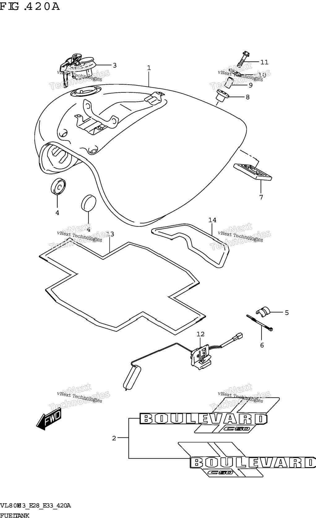 Fuel Tank (Vl800)