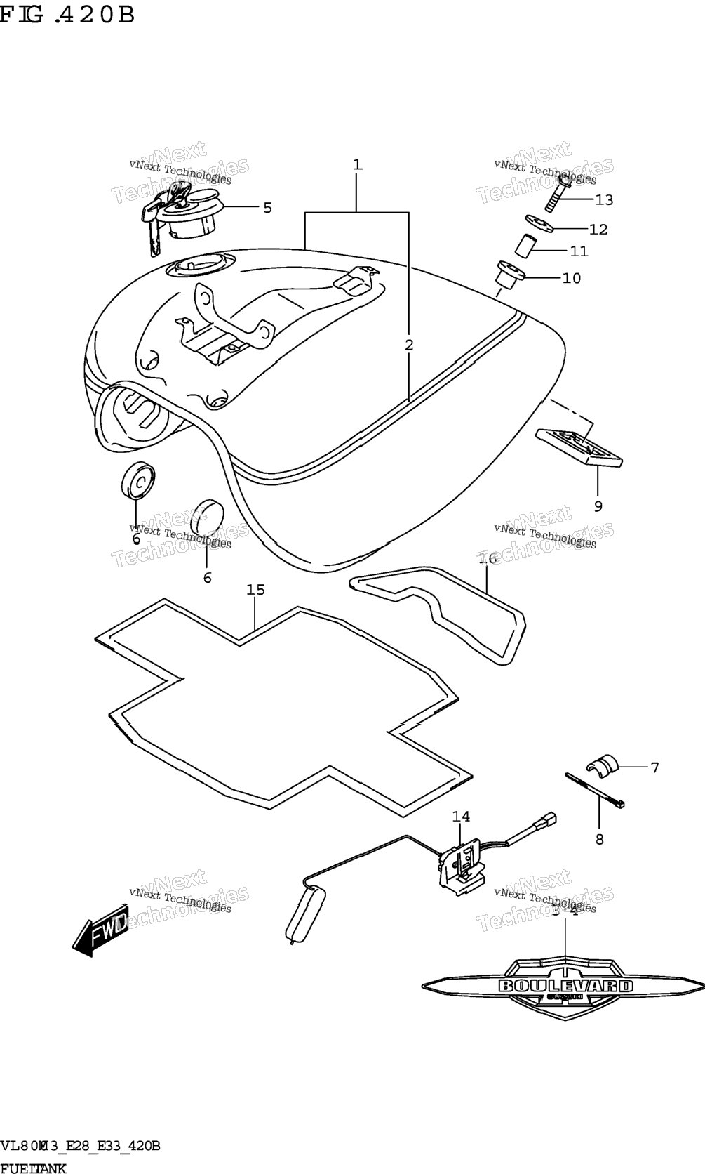 Fuel Tank (Vl800t)