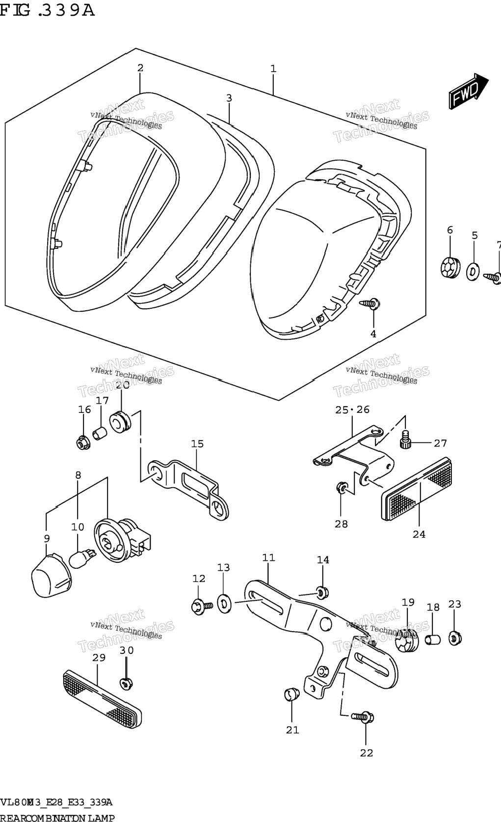 Rear Combination Lamp (E33)