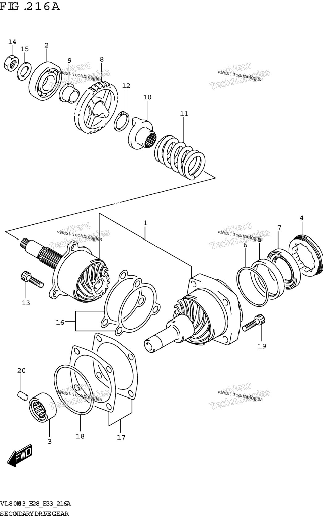 Secondary Drive Gear