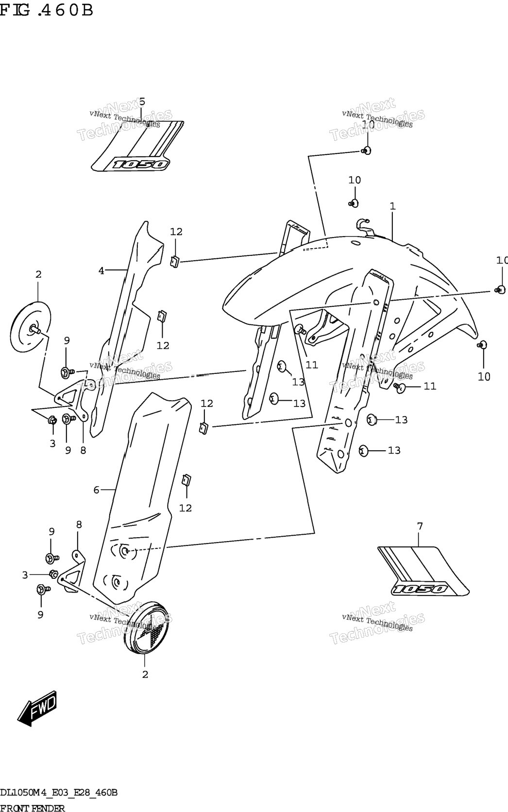 Front Fender (Dl1050rj)