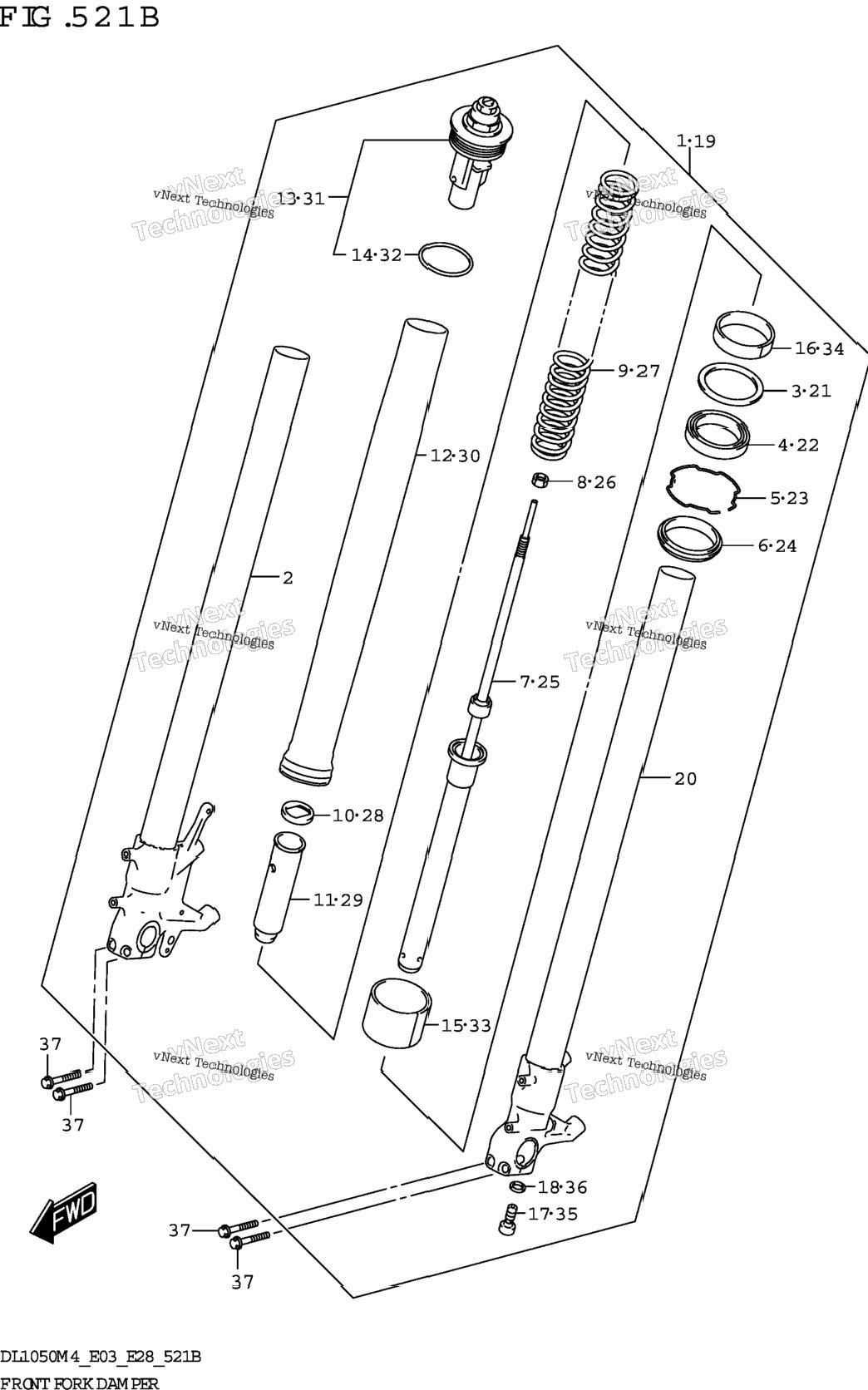 Front Fork Damper (Dl1050rj)