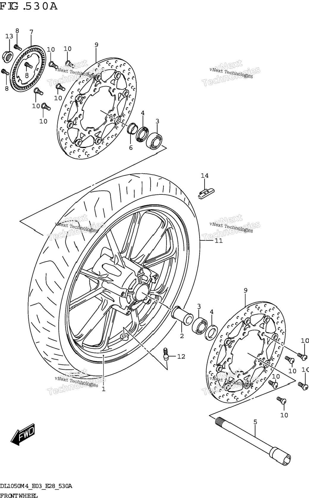 Front Wheel (Dl1050rr)