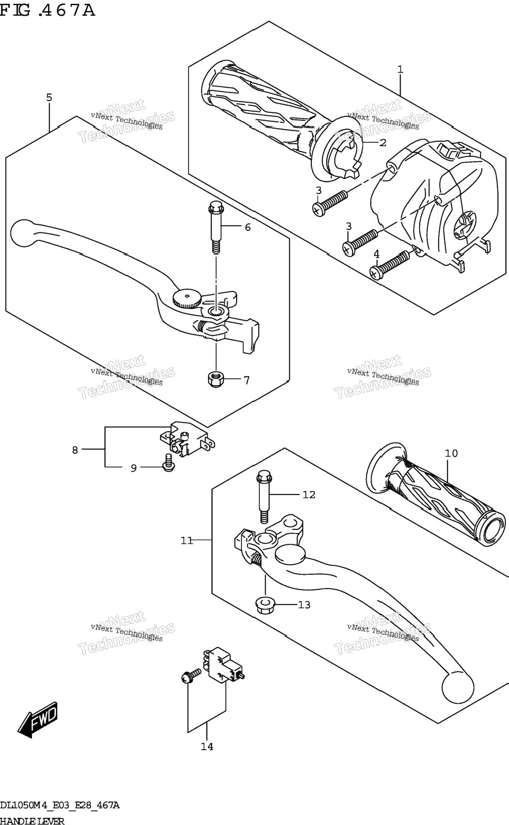 Handle Lever (Dl1050rj)