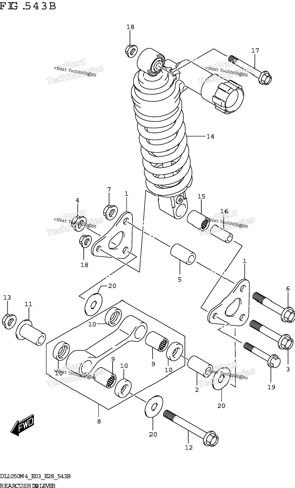 Rear Cushion Lever (Dl1050rj)