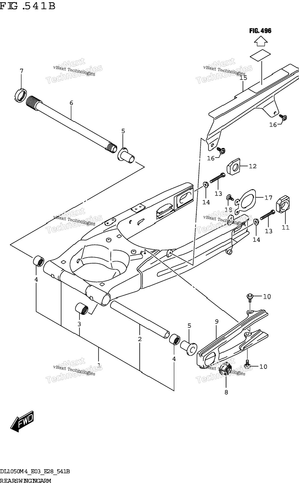 Rear Swingingarm (Dl1050rr)