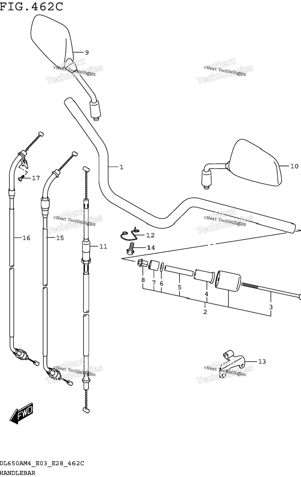 Handlebar (Dl650am4 E33)