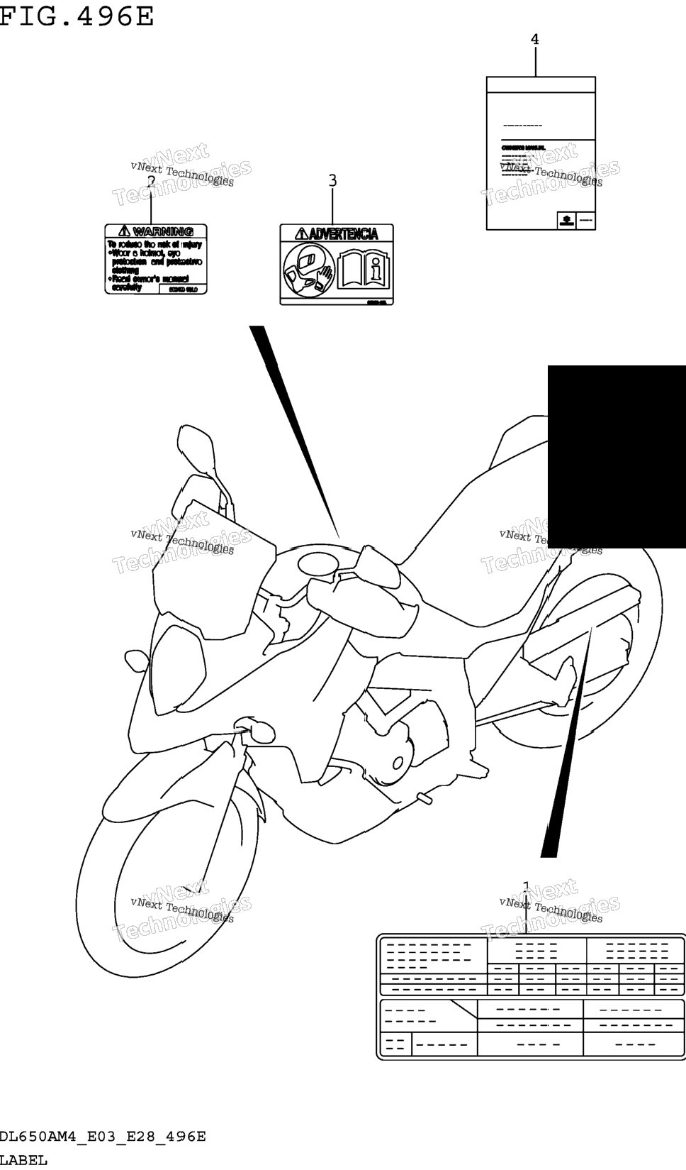 Label (Dl650xam4 E28)