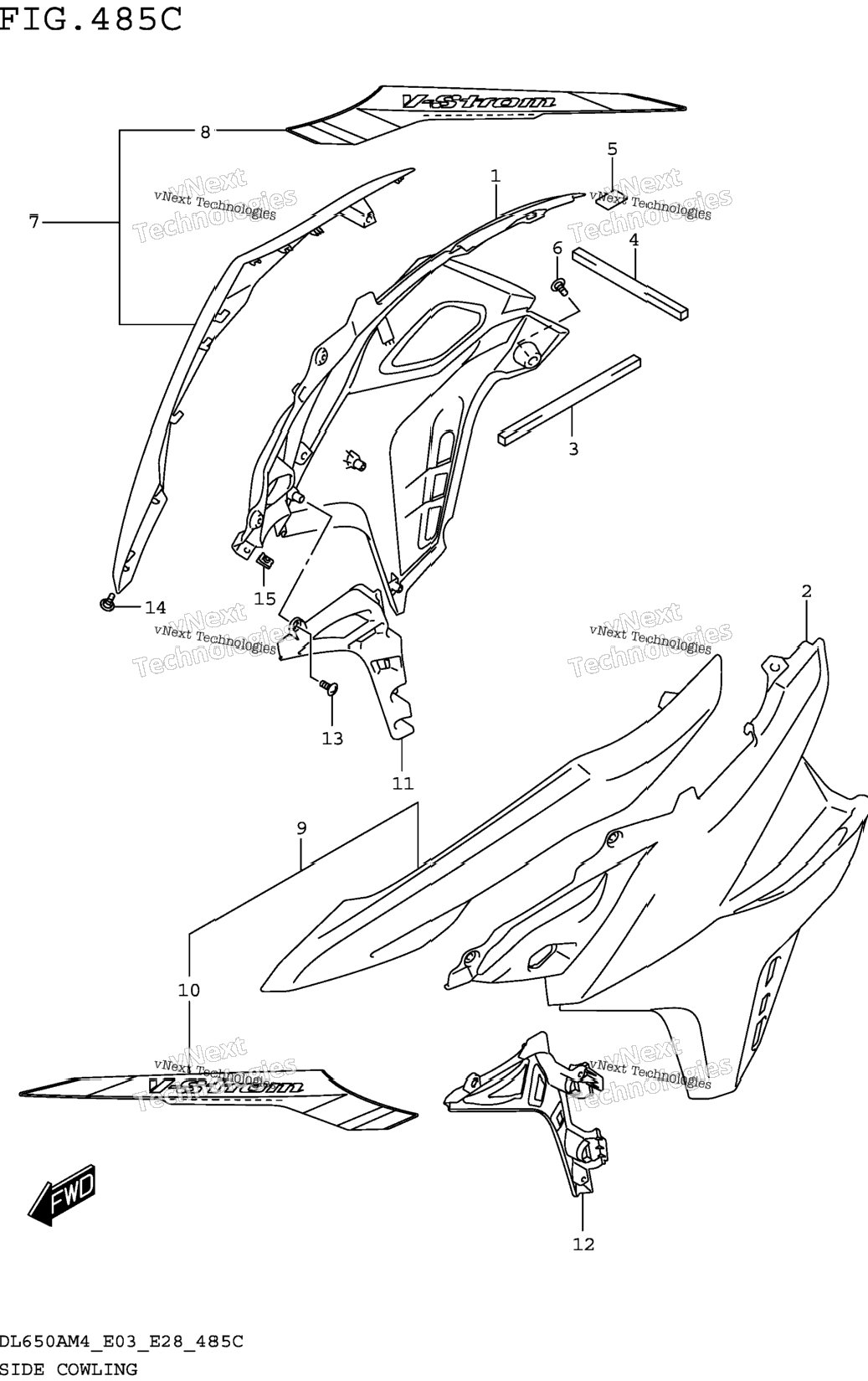 Side Cowling (Dl650am4 E33)