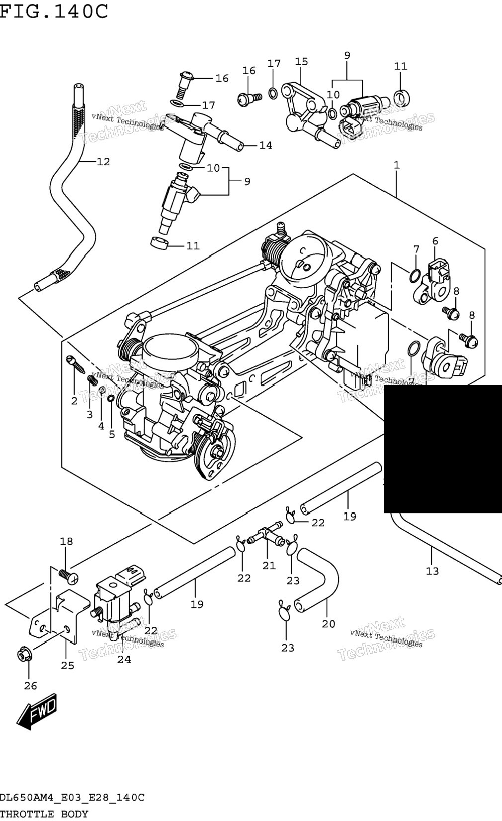 Throttle Body (Dl650am4 E33)