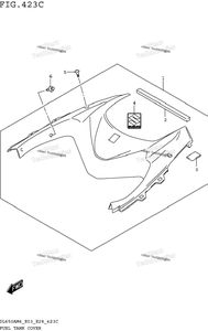 Нажмите для увеличения Fuel Tank Cover (Dl650am4 E33)