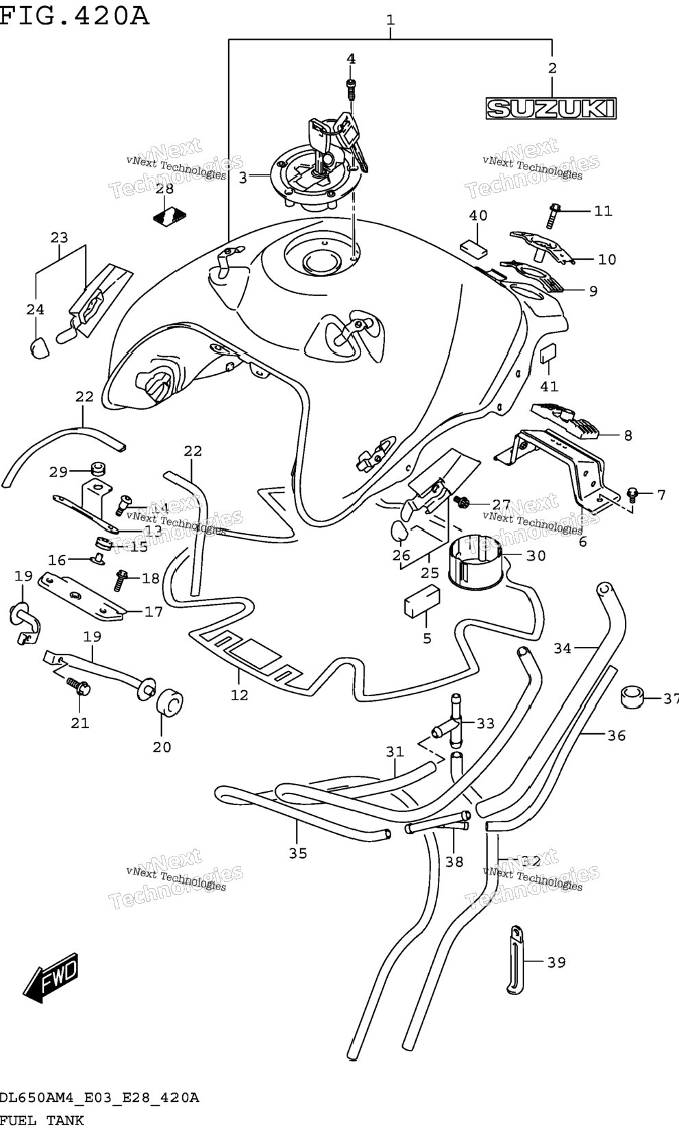 Fuel Tank (Dl650am4 E03)