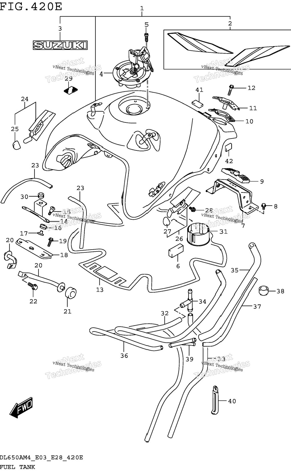 Fuel Tank (Dl650xam4 E28)