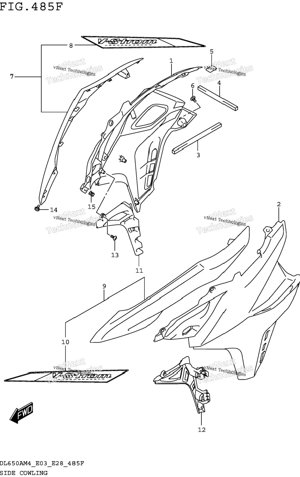 Side Cowling (Dl650xam4 E33)