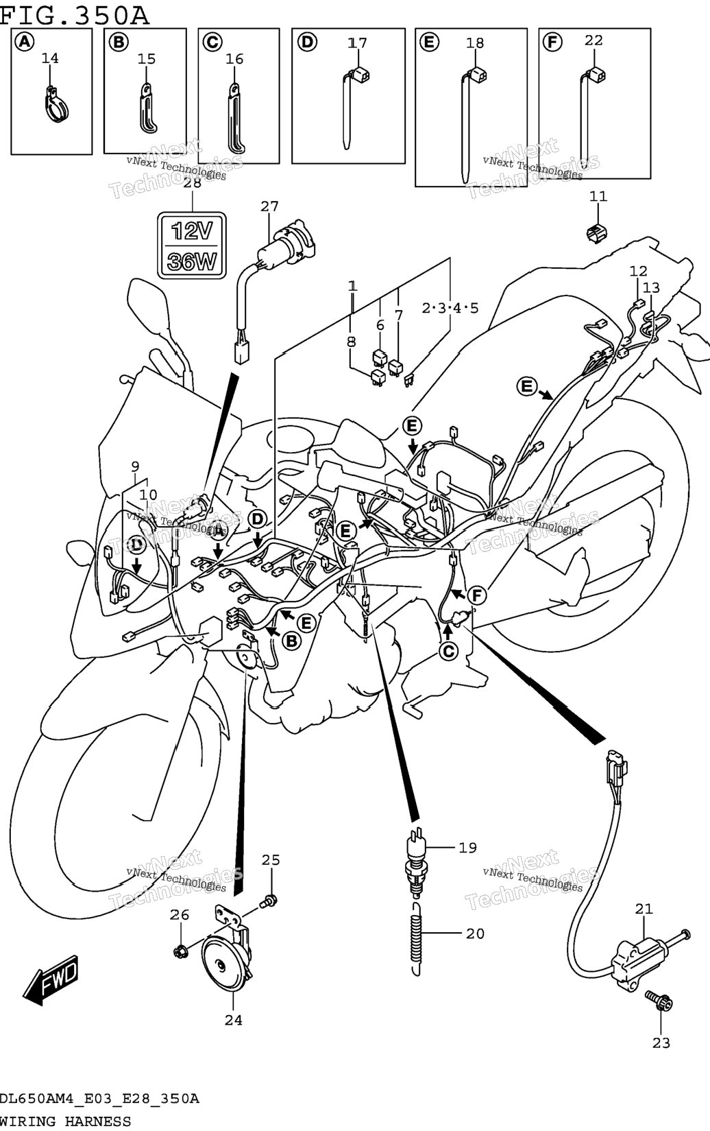 Wiring Harness (Dl650am4 E03)