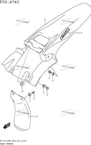 Rear Fender (Dr-Z125lm4 E33)