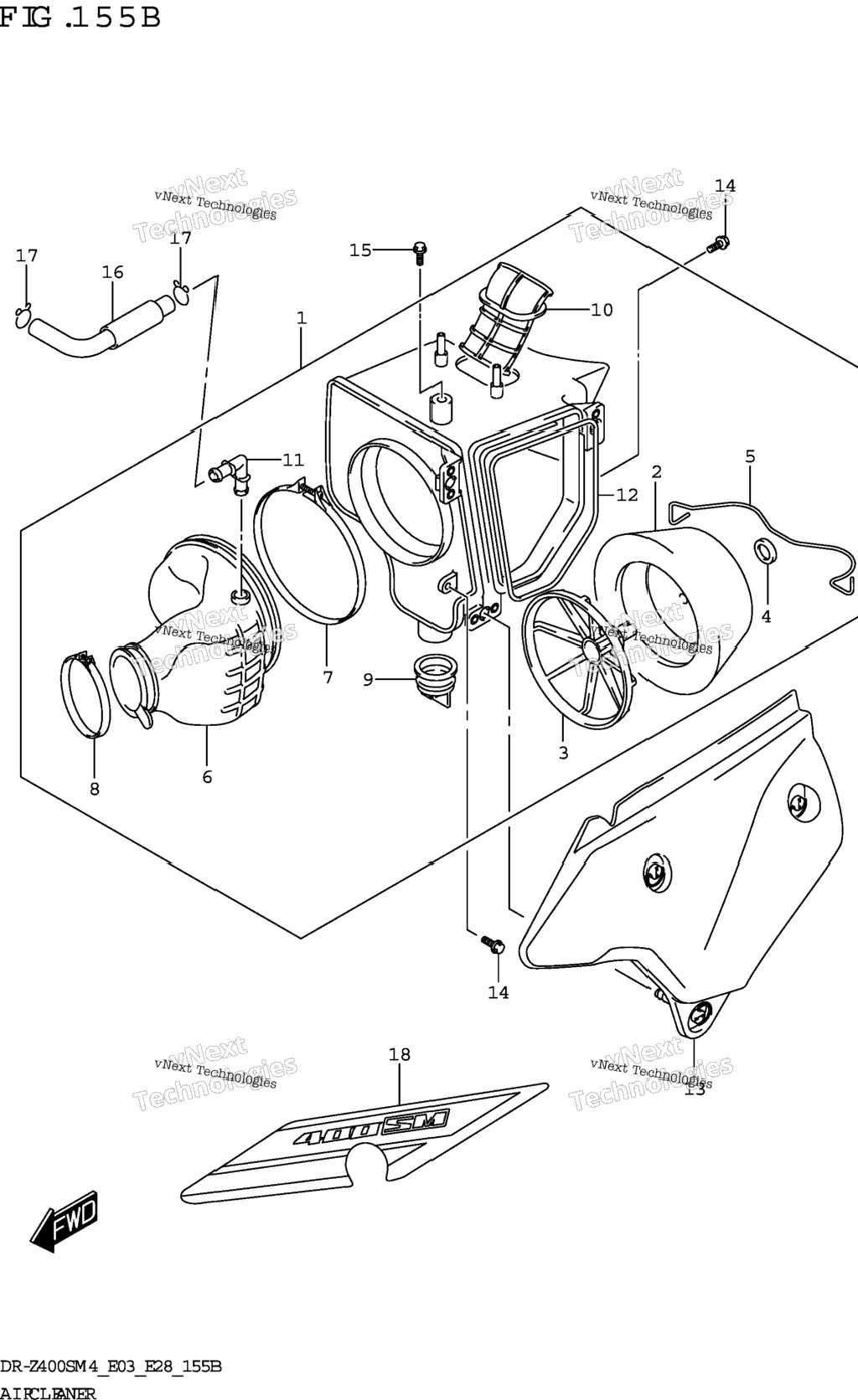 Air Cleaner (Dr-Z400sm)