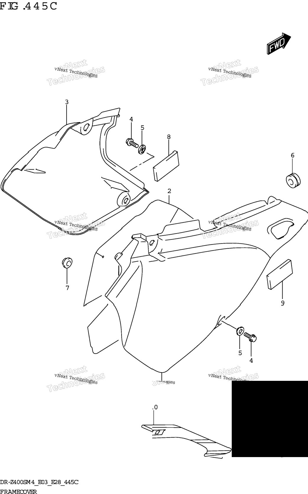 Frame Cover (Dr-Z400s:(E03 E28))
