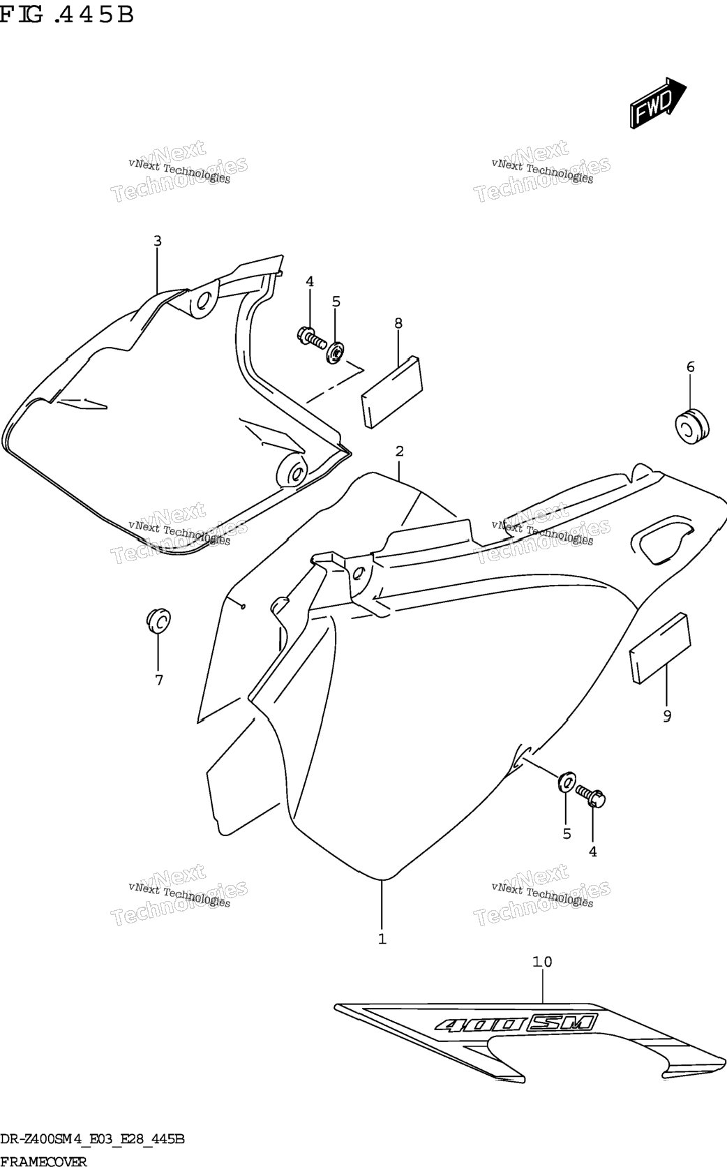 Frame Cover (Dr-Z400sm:E33)
