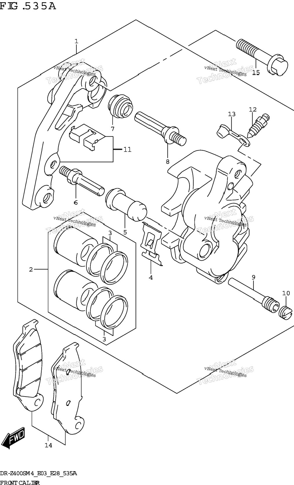 Front Caliper (Dr-Z400s)