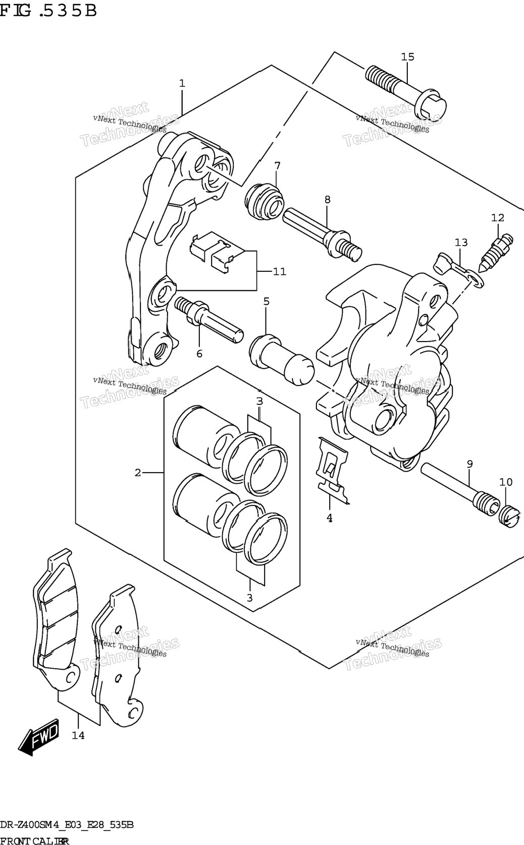 Front Caliper (Dr-Z400sm)
