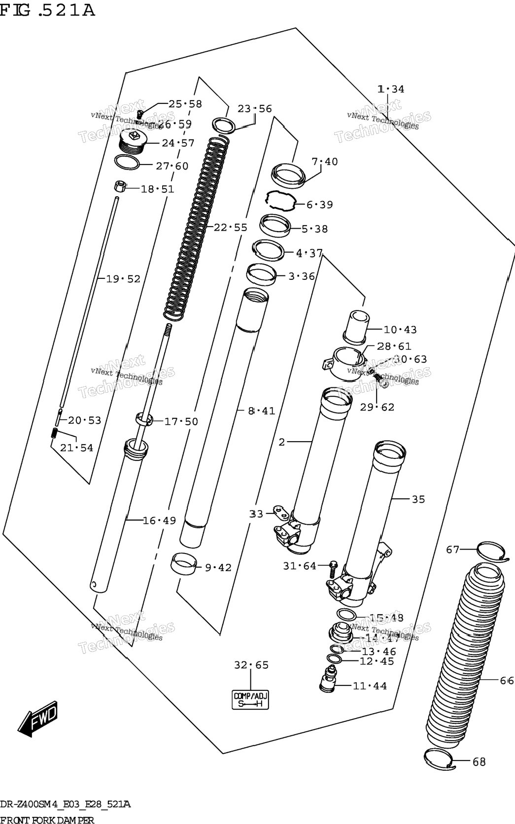 Front Fork Damper (Dr-Z400s)