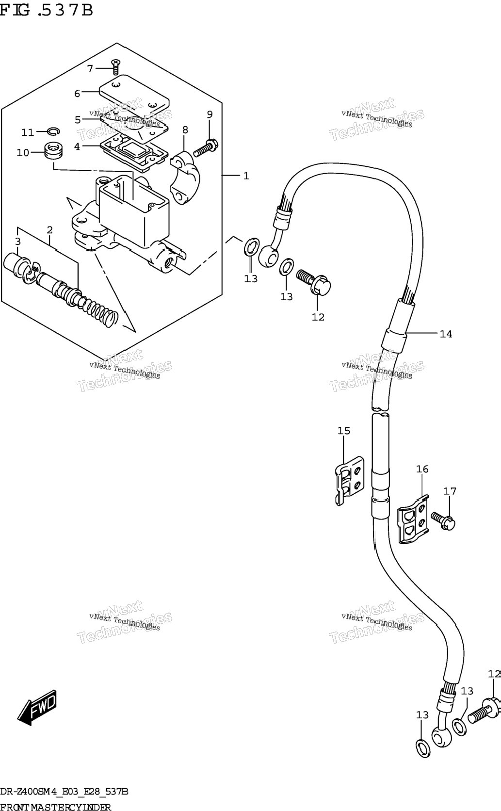Front Master Cylinder (Dr-Z400sm)