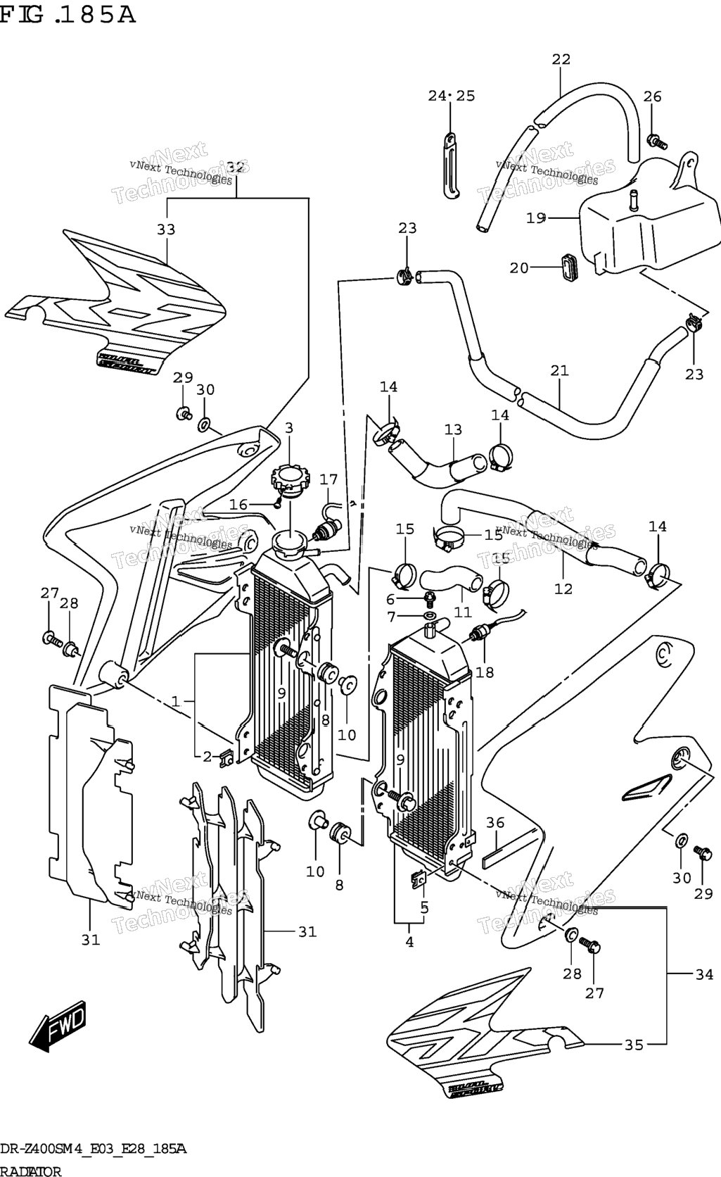 Radiator (Dr-Z400s)