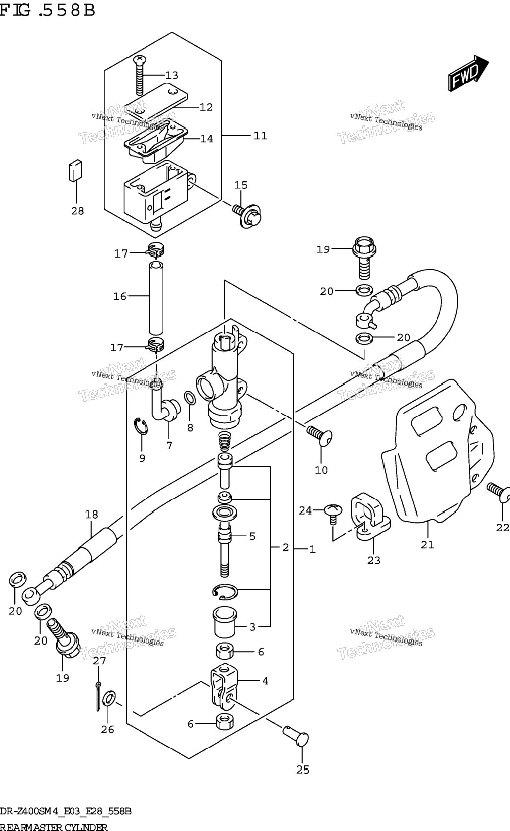 Rear Master Cylinder (Dr-Z400sm)