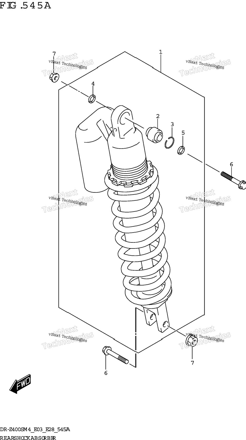 Rear Shock Absorber (Dr-Z400s)