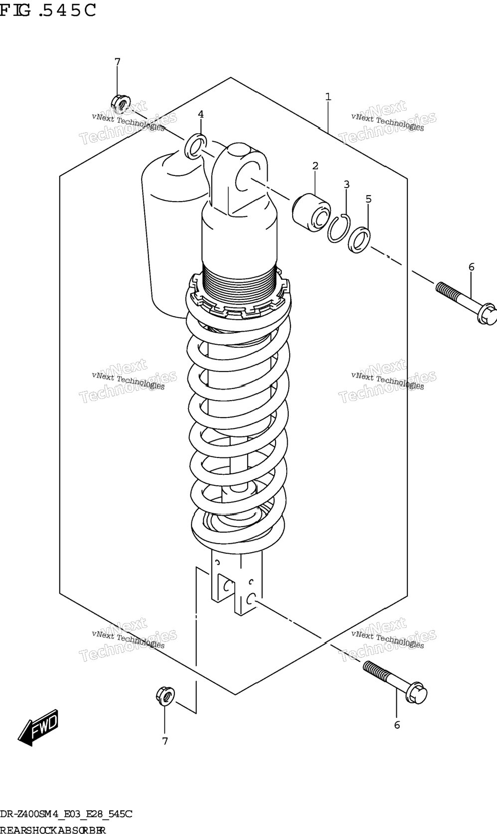 Rear Shock Absorber (Dr-Z400sm)