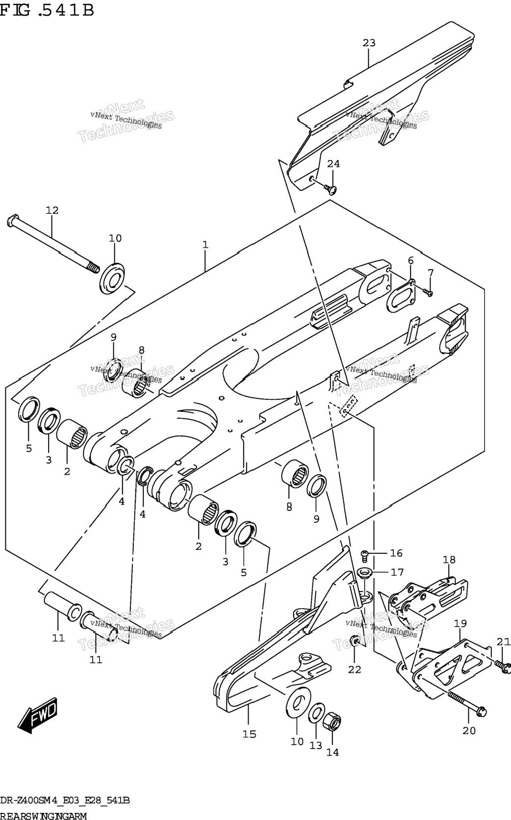 Rear Swingingarm (Dr-Z400sm)