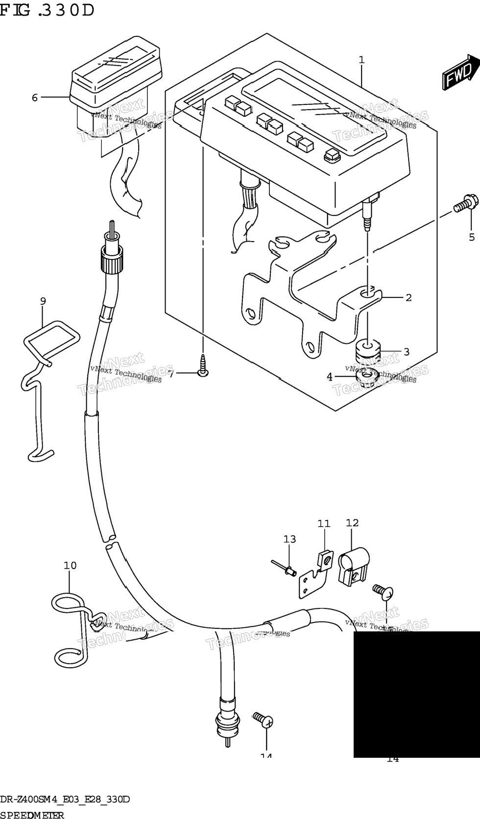 Speedometer (Dr-Z400sm:(E03 E33))