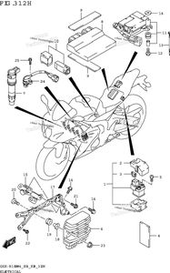 Нажмите для увеличения Electrical (Gsx-R1000a:(E03,E28))