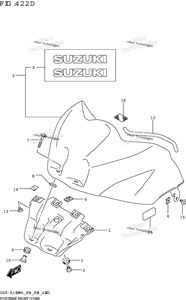 Нажмите для увеличения Fuel Tank Front Cover (Gsx-R1000rza:E33)