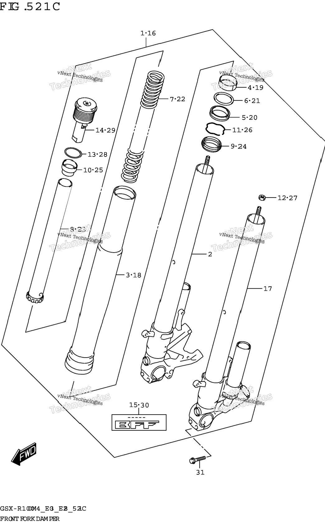 Front Fork Damper (Gsx-R1000rza)