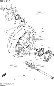 Нажмите для увеличения Rear Wheel (Gsx-R1000a)