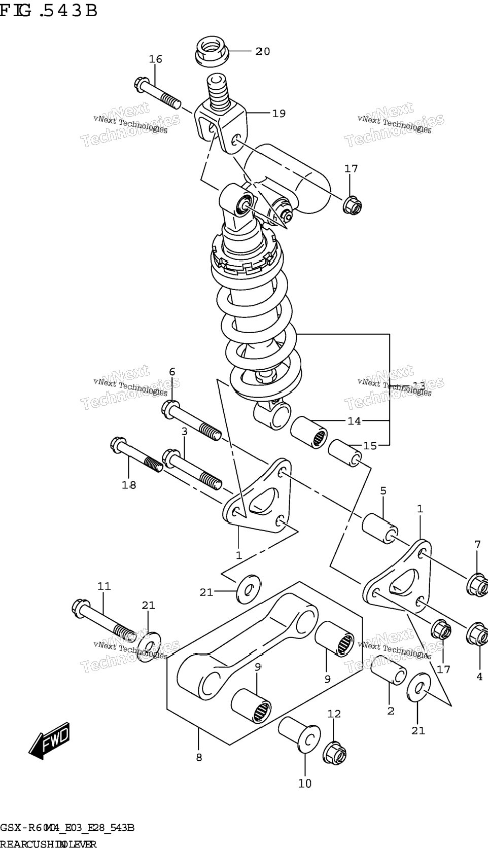 Rear Cushion Lever