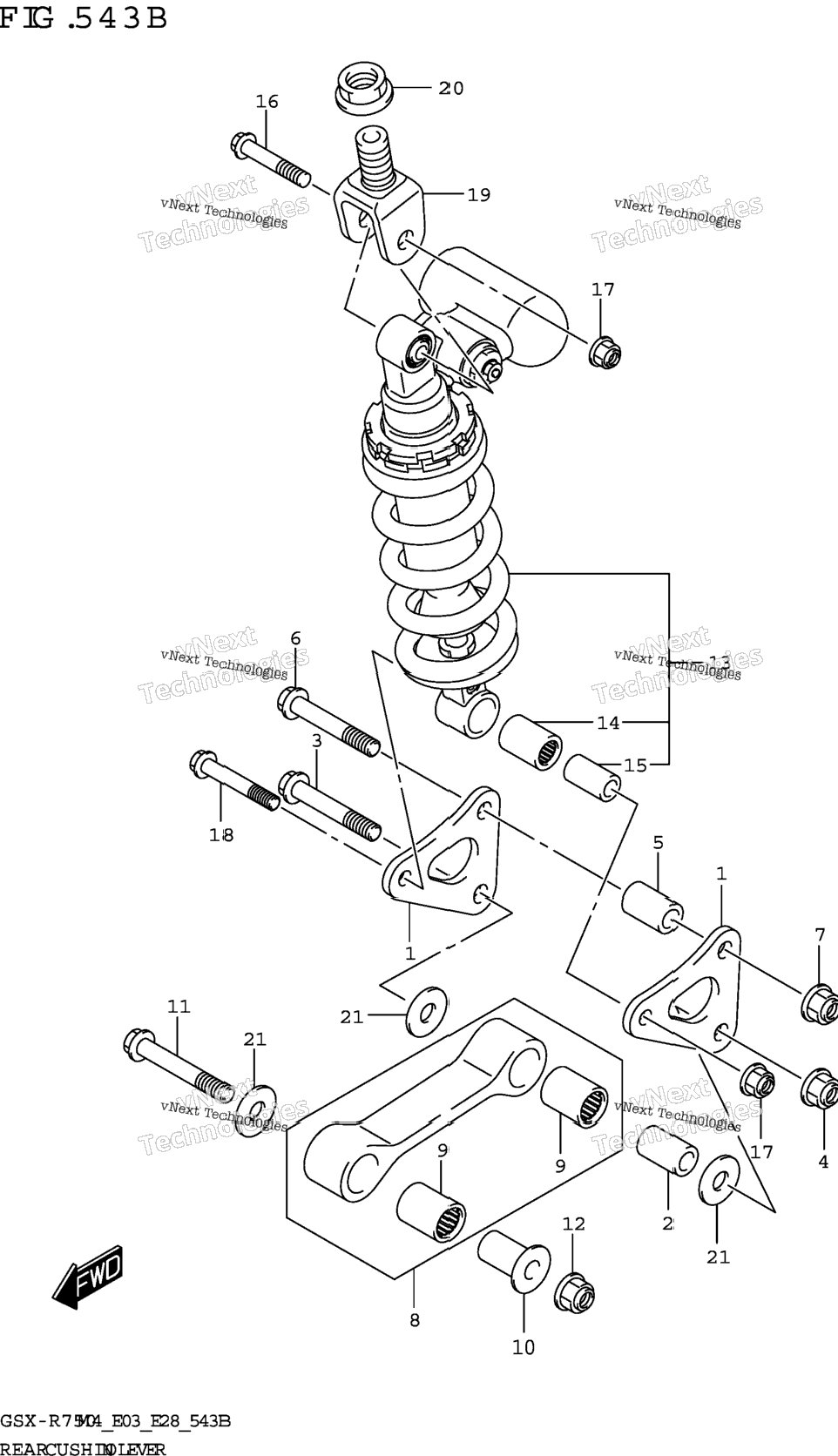Rear Cushion Lever