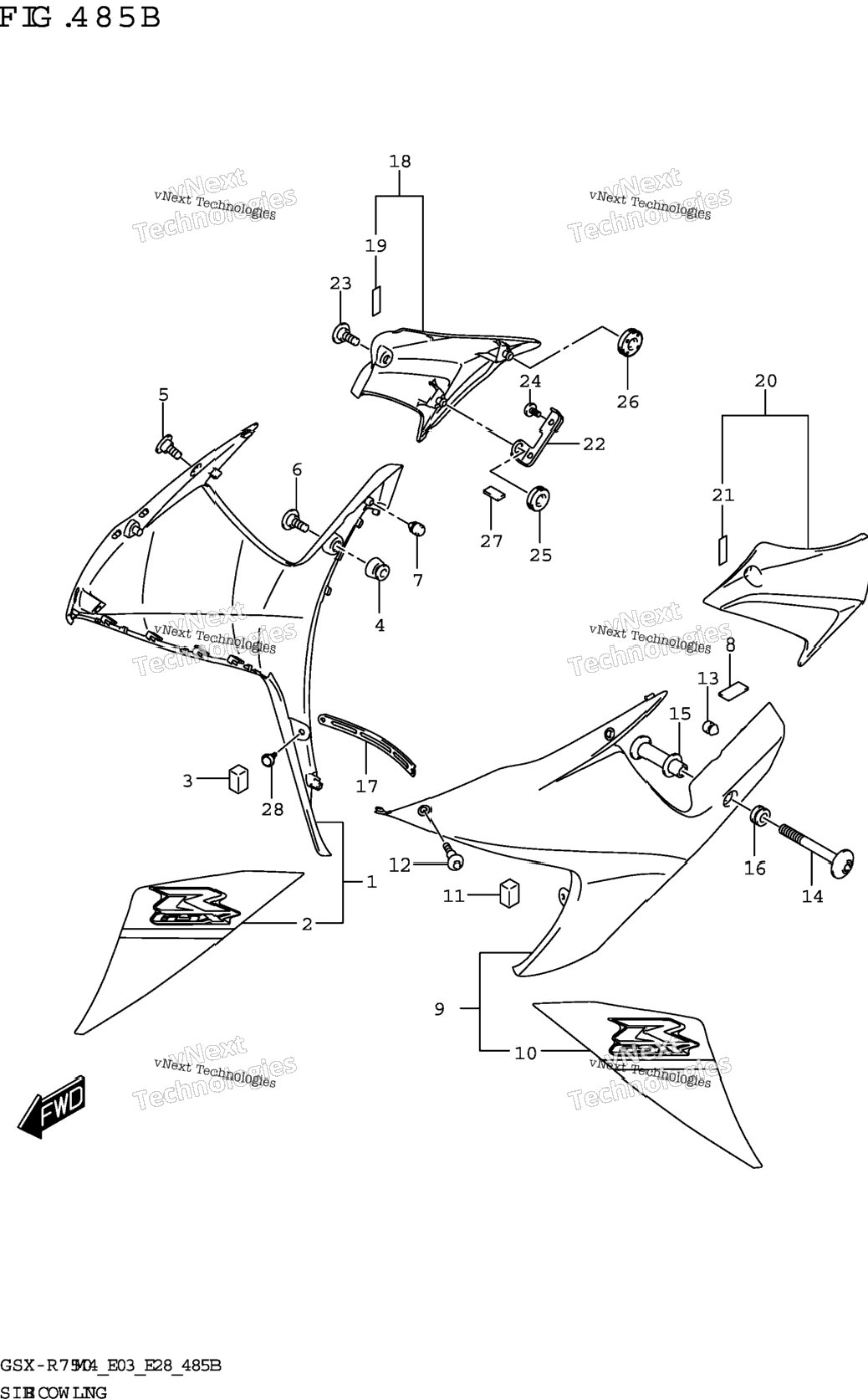 Side Cowling (Gsx-R750z)