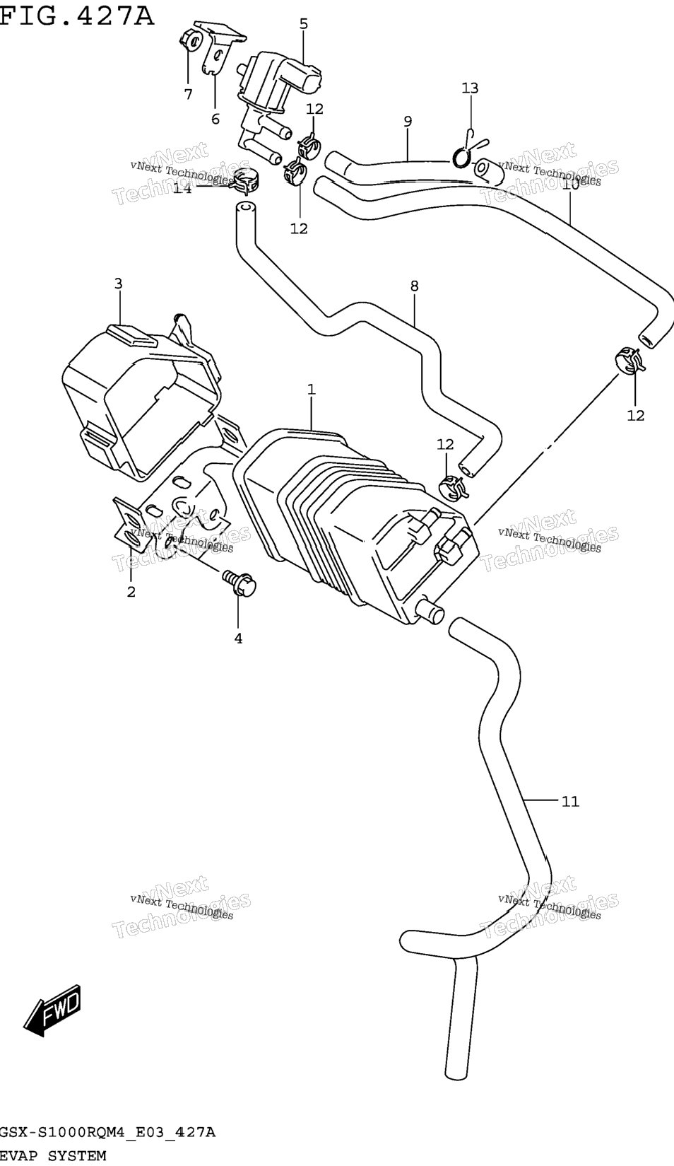 Evap System (Gsx-S1000rqm4 E33)
