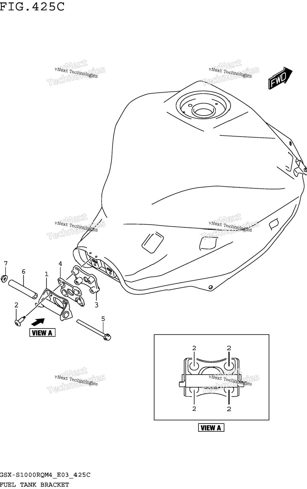 Fuel Tank Bracket (Gsx-S1000rqm4 E33)