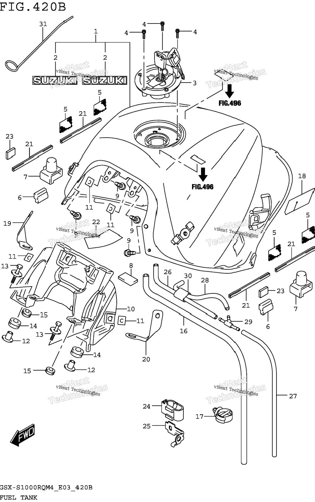 Fuel Tank (Gsx-S1000rqm4 E28)
