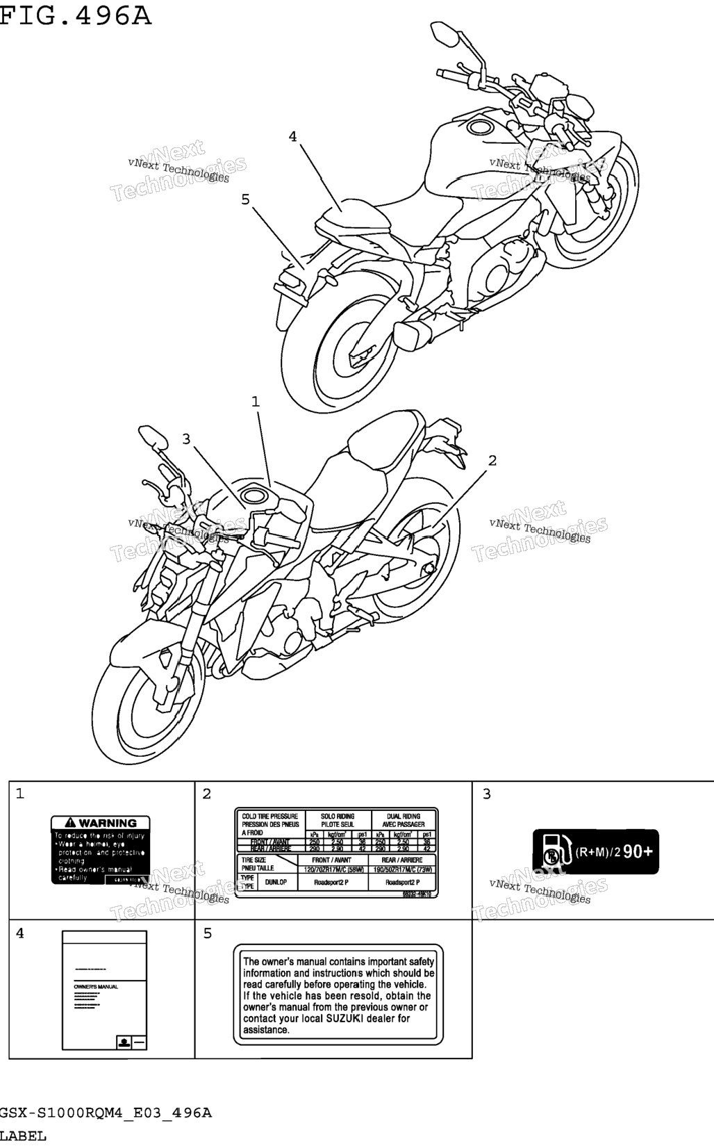 Label (Gsx-S1000rqm4 E03)