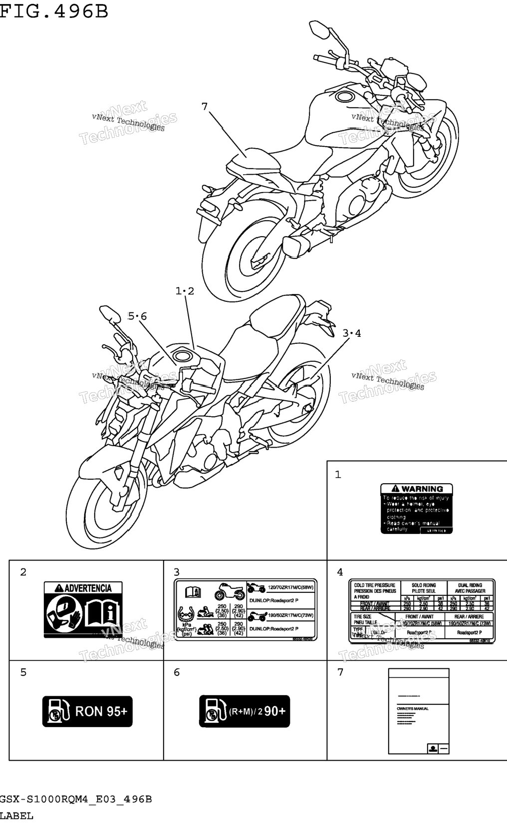 Label (Gsx-S1000rqm4 E28)