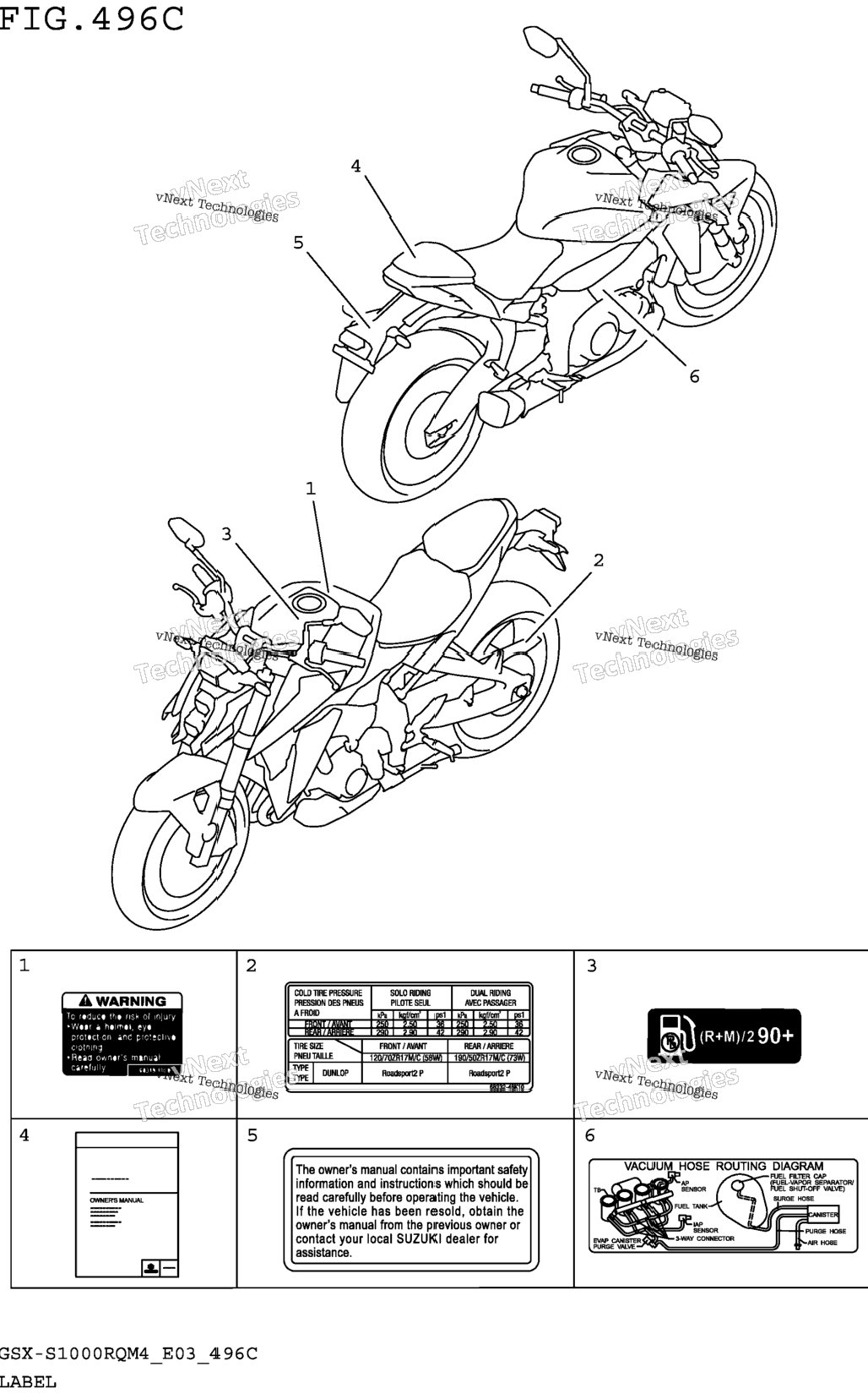 Label (Gsx-S1000rqm4 E33)