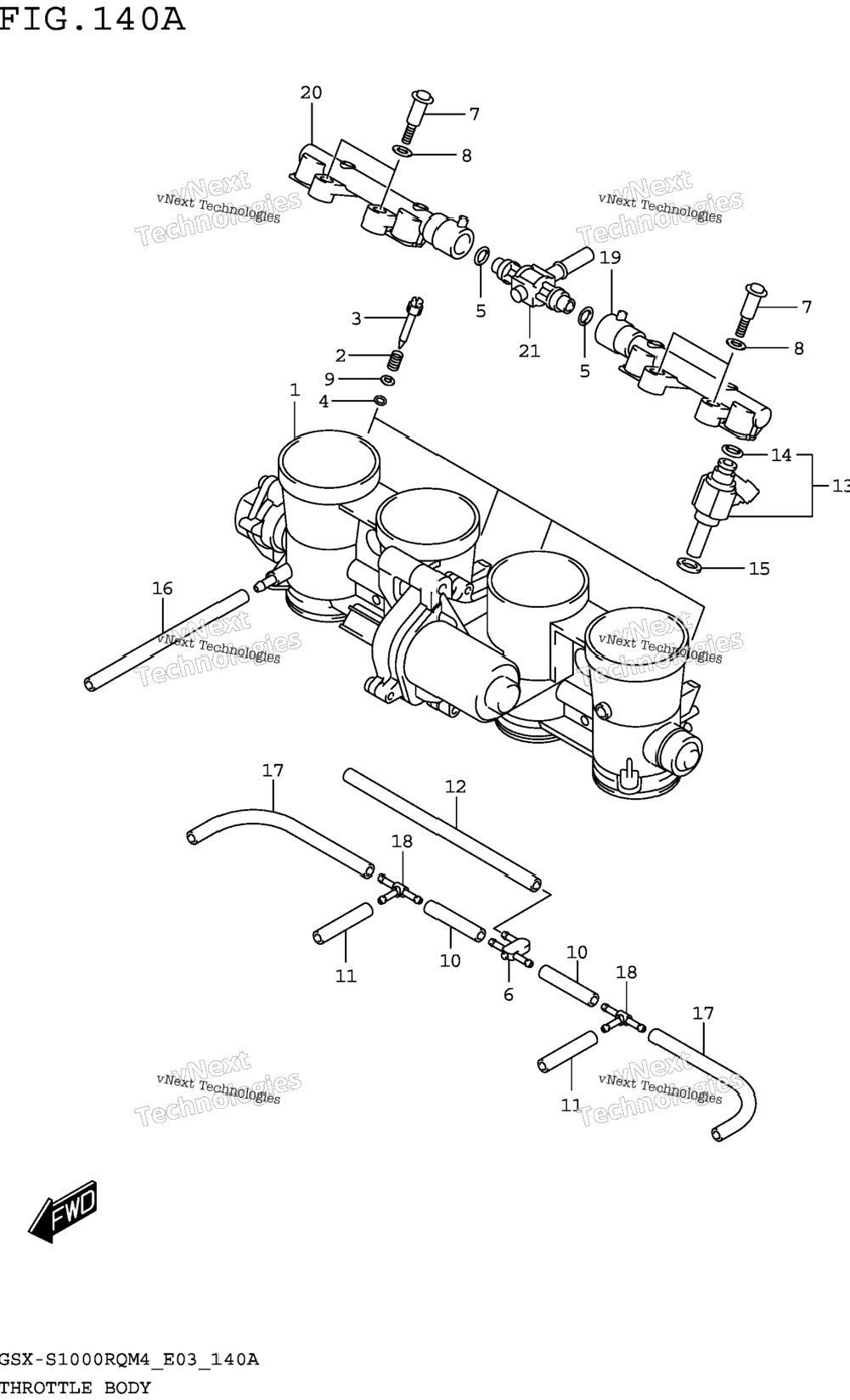 Throttle Body (Gsx-S1000rqm4 E03)