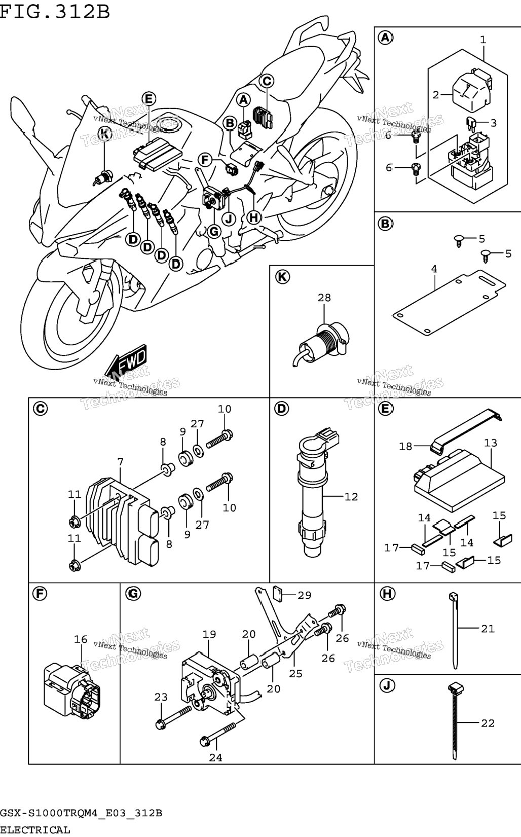 Electrical (Gsx-S1000trqm4 E28)