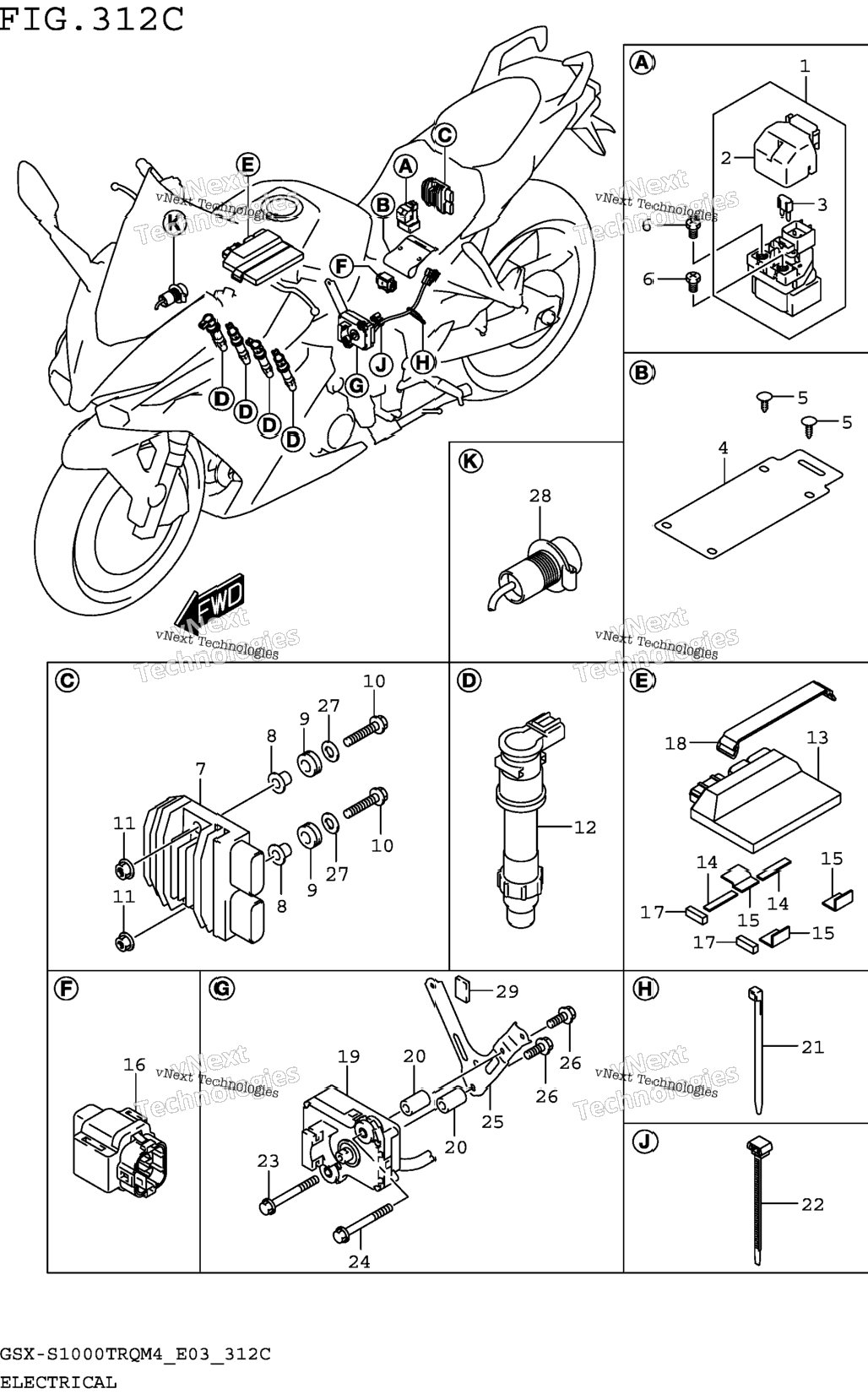 Electrical (Gsx-S1000trqm4 E33)