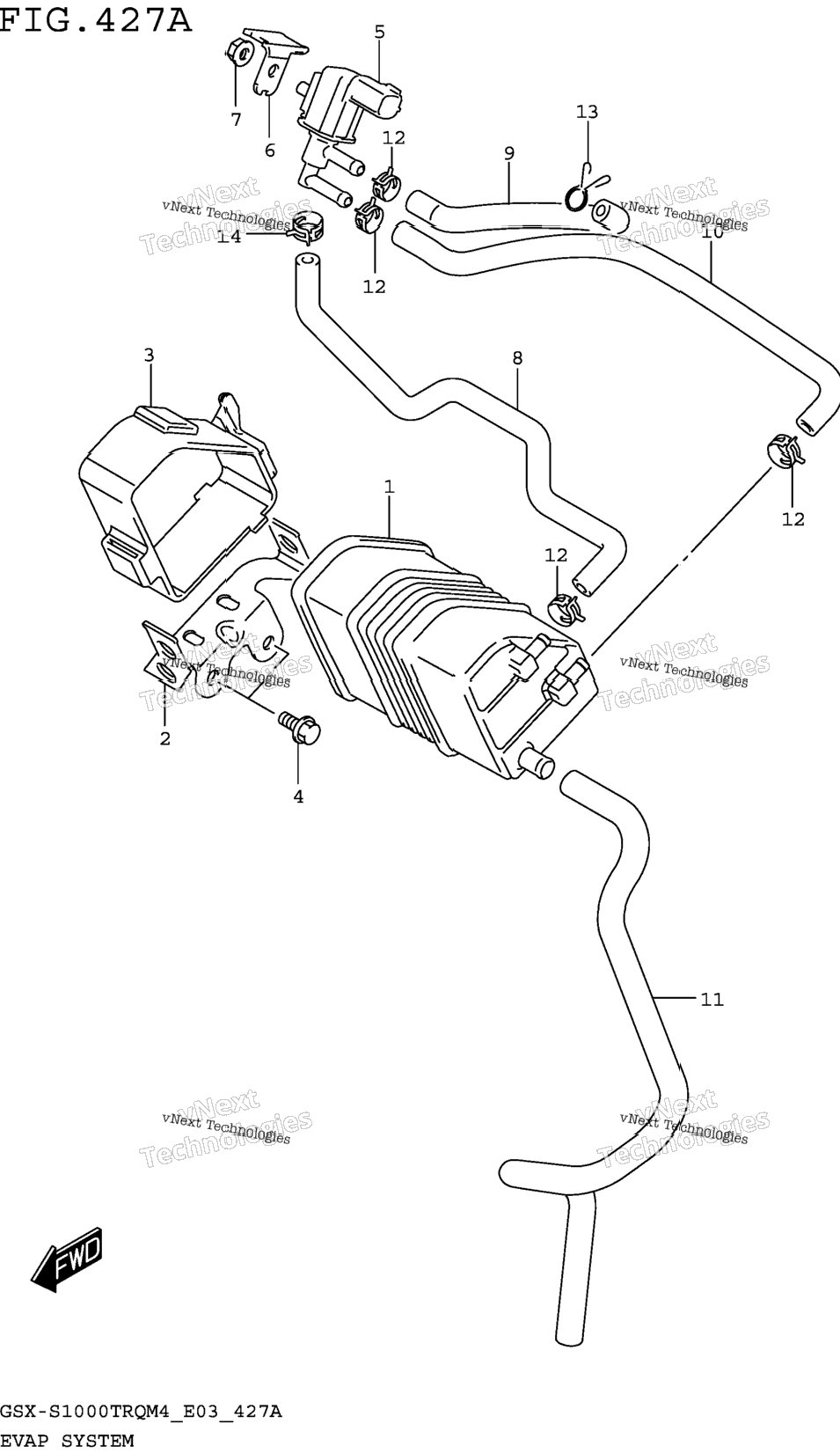 Evap System (Gsx-S1000trqm4 E33)